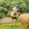2 Pcs set Kawaii Ponyo on The Cliff Resin Figures Toy Gardening Boy Fish Ornament Action 3 - Ghibli Germany Store