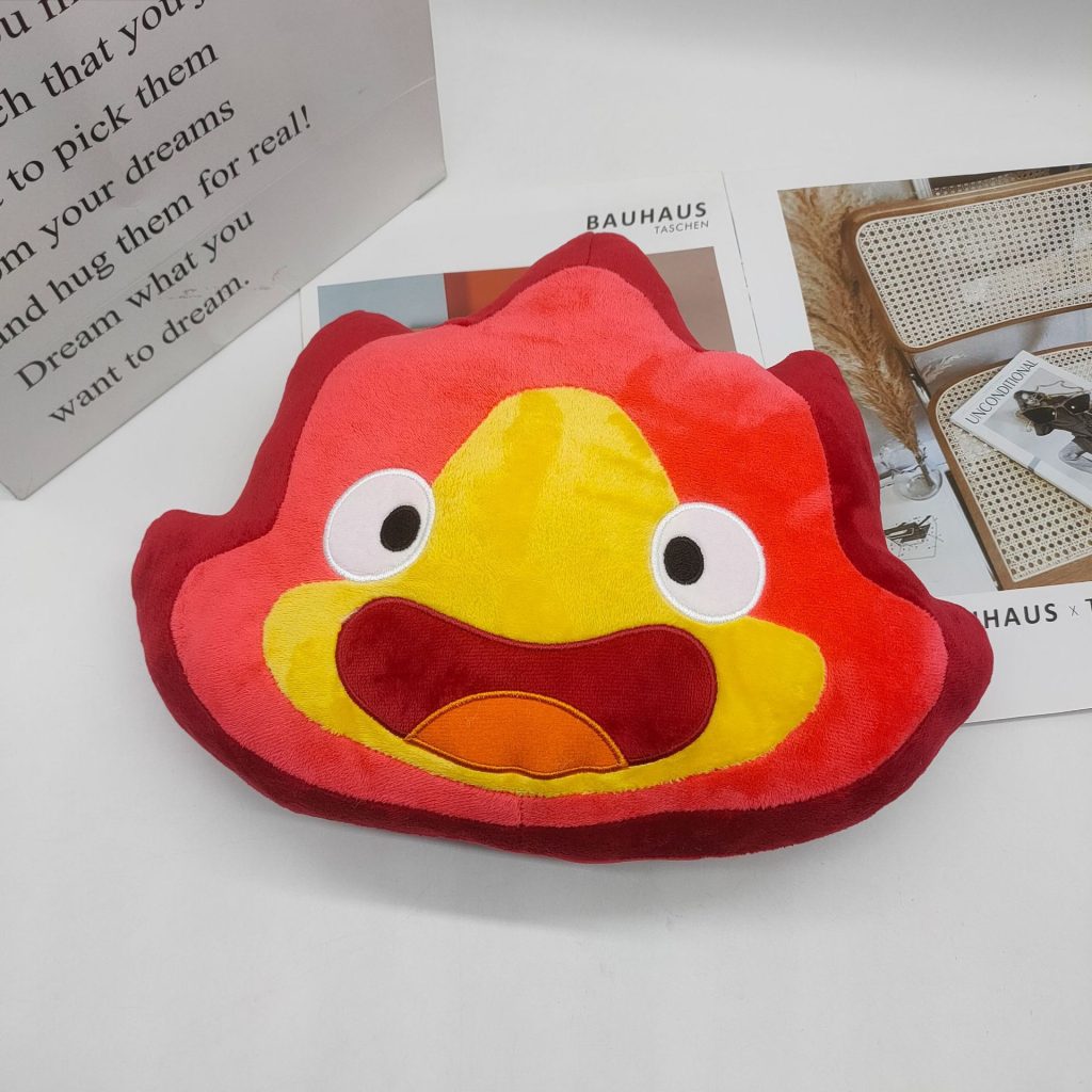 24CM New Calcifer Plush Toys Cartoon Filled Soft Dolls Children Christmas Gifts Home Decorative Toys Wholesale 1 - Ghibli Germany Store
