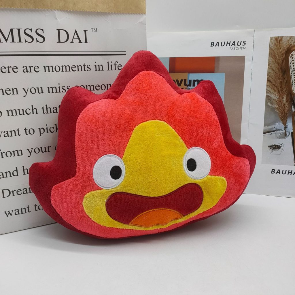 24CM New Calcifer Plush Toys Cartoon Filled Soft Dolls Children Christmas Gifts Home Decorative Toys Wholesale 2 - Ghibli Germany Store