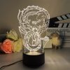 3D Led Lamp Spirited Away No Face Man Totoro Action Figure Nightlight Cute Room Decor Light 13 - Ghibli Germany Store