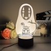 3D Led Lamp Spirited Away No Face Man Totoro Action Figure Nightlight Cute Room Decor Light 2 - Ghibli Germany Store
