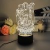 3D Led Lamp Spirited Away No Face Man Totoro Action Figure Nightlight Cute Room Decor Light 5 - Ghibli Germany Store