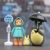 4pcs lot 3 5cm Anime My Neighbor Totoro Action Figure Toy Hayao Miyazaki Mini Garden PVC - Ghibli Germany Store