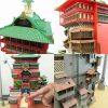 Spirited Away Aburaya Bathhouse 3D Paper Model Assembly Papercraft Puzzle Educational Kids Toy Anime Totoro Birthday 5 - Ghibli Germany Store