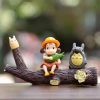 Studio Ghibli Miniature Ornaments Japanese Cartoon Totoro Decoration Home Room Decor Garden Desk Cute Ornaments Miniature 3 - Ghibli Germany Store
