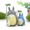 Totoro Japanese Anime 3 5 5cm Mini Tonari no Totoro with Lotus leaf Mini Cartoon Figures 2 - Ghibli Germany Store