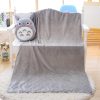 Totoro Plush Pillow Multifunction 3 in 1 Throw Pillow Totoro Hand Warm Pillow Cushion Baby Kids 2 - Ghibli Germany Store