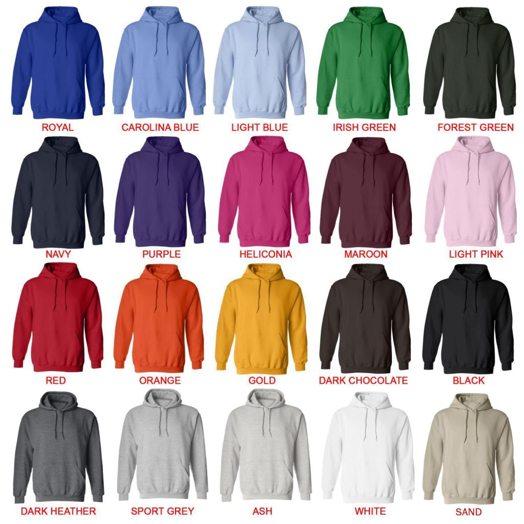 hoodie color chart 1 - Ghibli Germany Store