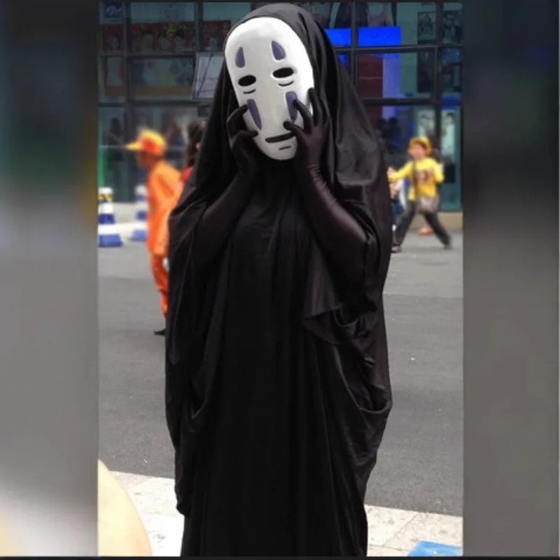 No Face Man Cosplay Costume Japanese Movie